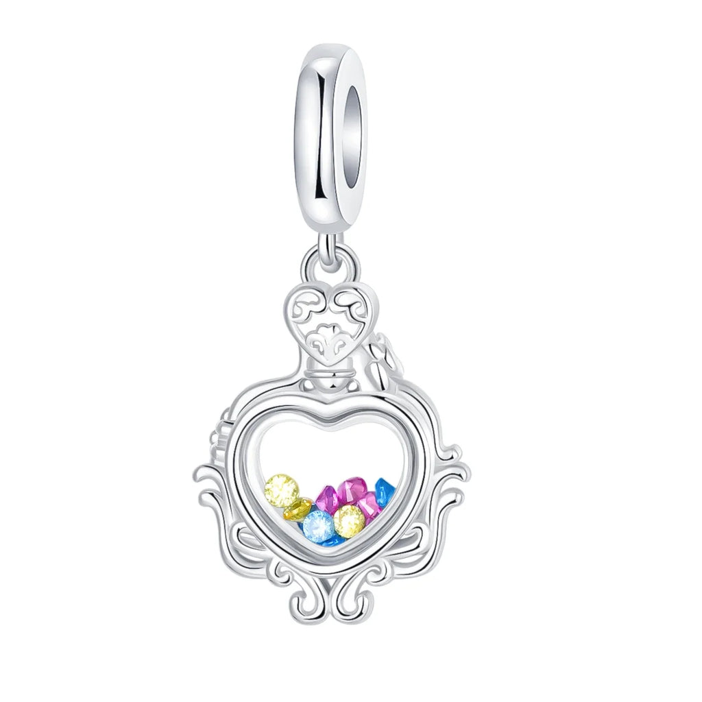 925 Sterling Silber Baum Blume Liebe für immer Familie Bead Pandent Charm Fit 4 MM Loch Durchmesser Armband DIY Bead Frau schmuck Geschenk