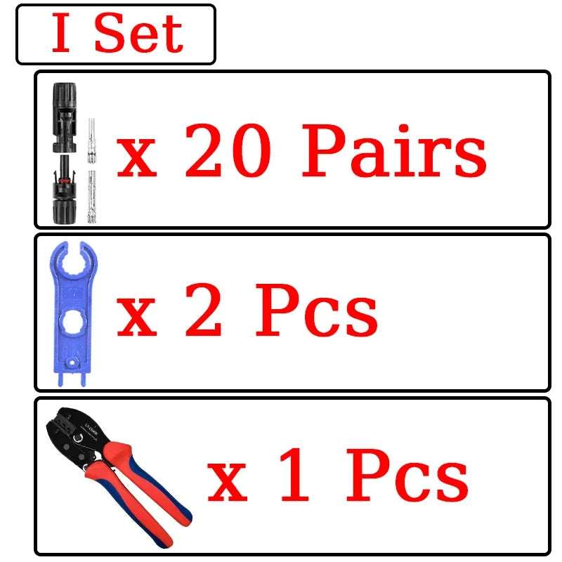 1/5 Sätze Photovoltaik-Solar-PV-Stecker IP67 Y/T Typ 30 A 1000 V 3-7-Wege-Zweig-Kit für PV/MC-Kabel 2,5/4/6 mm2 Batteriemodul