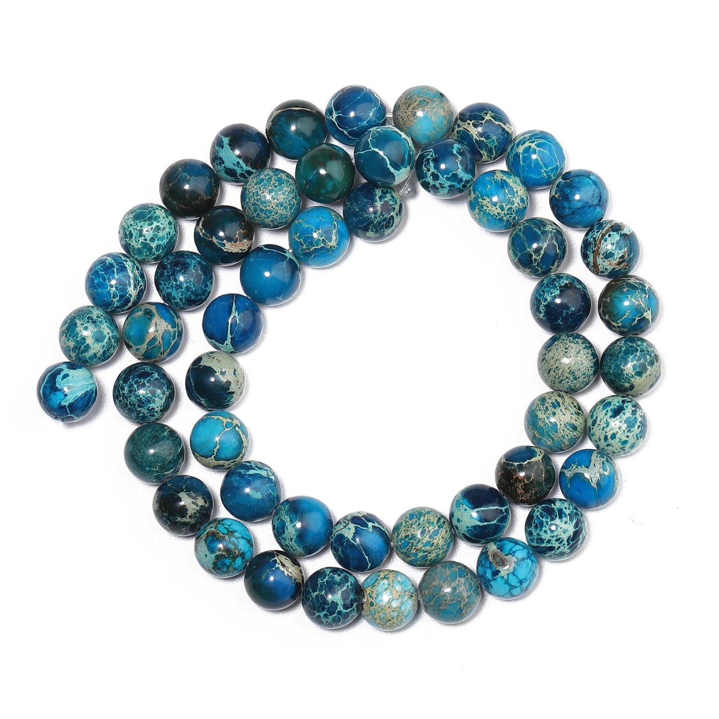 4/6/8/10mm Naturstein Meeressediment Imperial Jaspis Runde Lose Perlen für Schmuck Machen Handarbeiten diy Charms Armband 15''