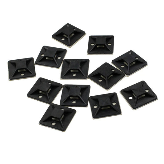 100PCS Kabelbinder Basis Halterung Mit Kleber Draht Abnehmbare Selbstklebende Wand Halter Auto Befestigung Sitz Klemmen Saug Positionierung saugnapf