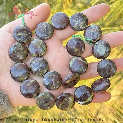20mm Natürlicher Fluorit/Quarz/Rhodonit/Tigerauge/Achat Münze Stein Perlen Strang 15" Für DIY Halskette Schmuck Machen Kostenloser Versand