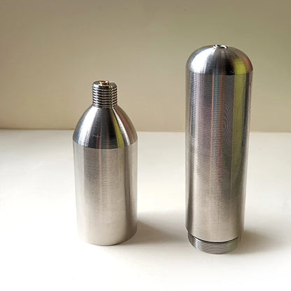 Recycelbarer 33 g 24 g CO2-Kartuschen-Gasflasche für Soda, Bier, Bar, Barkeeper, Werkzeuge, Küchenzubehör, spart Schwimmweste, Airbag