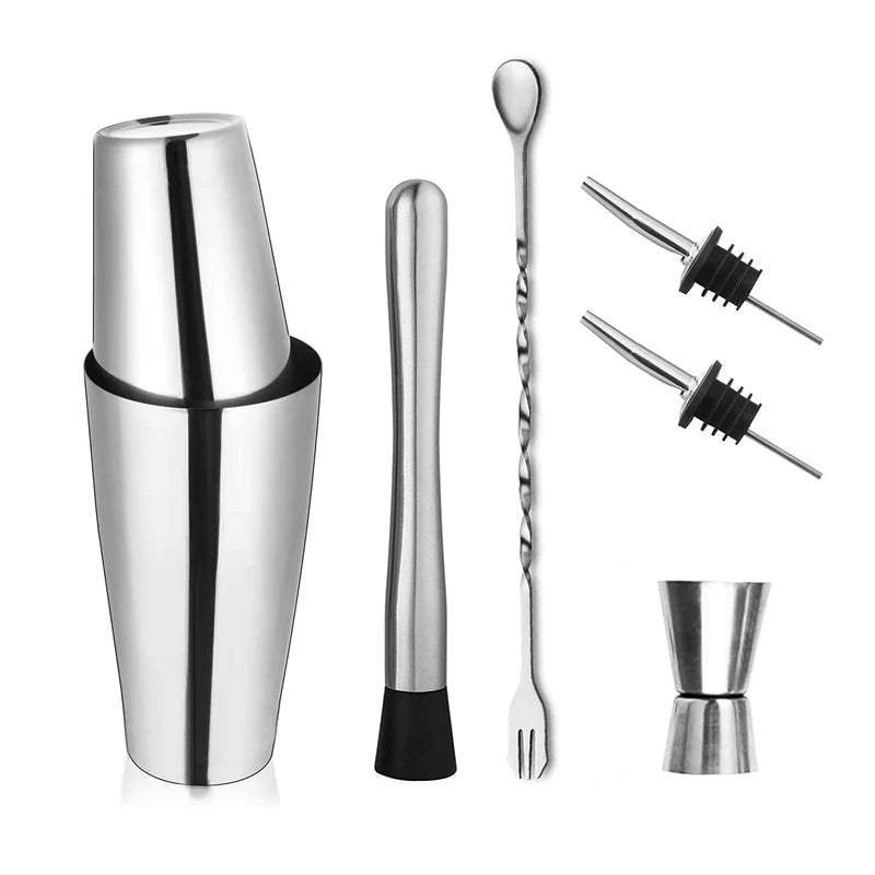 Professionelle Boston Shaker Bar Wein Tasse Barware Werkzeuge Barkeeper Kit Edelstahl Cocktail Mixer Martini Cocktail Shaker Set
