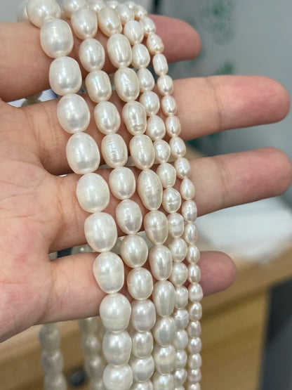 100% natürliche Süßwasserperle Großhandel A/AA/AAA Hochwertige Reisform Perlen für Schmuckherstellung DIY Armbänder Halskette