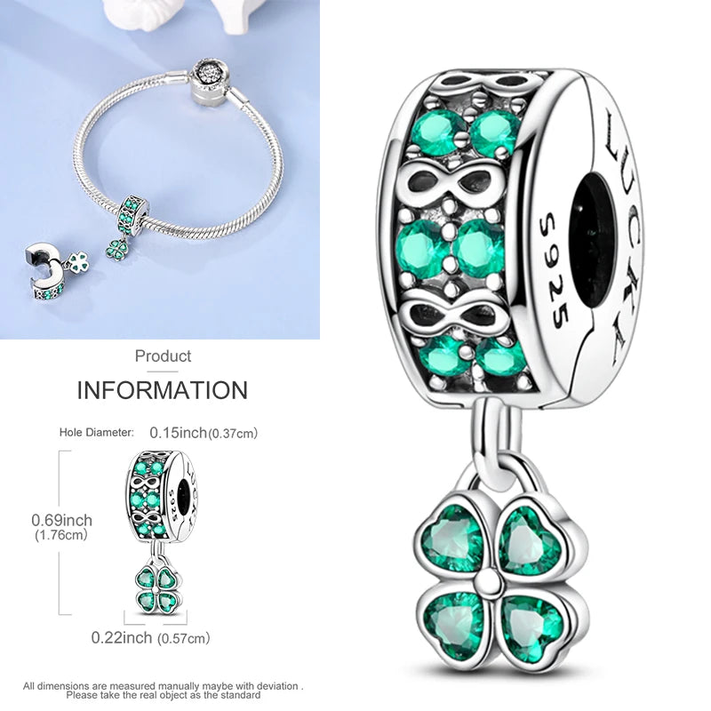 Katze Schmetterling Gänseblümchen CZ Pave Clip Charms Positionierung Schnalle 925 Sterling Silber Silikon Spacer Perlen passen Original Racelet DIY