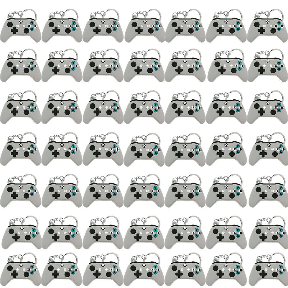 50PCS Schlüsselbund für Jungen Männer Gamepad Schlüsselring Joystick Game Controller Schlüssel Zubehör fit Handtasche Schlüssel Anhänger Freunde Schlüssel geschenke