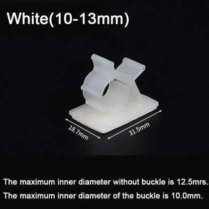 20 Stück Nylon selbstklebende Verkabelung Kabelbinder Befestigung Sitz Desktop Finishing Netzwerkkabel