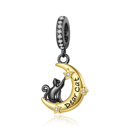 Heißer Verkauf 925er Sterlingsilber Kürbiskopfperlen & fliegende Hexe baumelnder Charm passend für Armband Halloween Anhänger Zubehör Geschenke