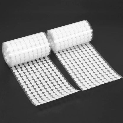 4000/1000 Paar Nylon-Aufkleber, doppelseitige Haken, Schlaufen, Scheiben, rundes Befestigungsband, 10/15/20 mm, selbstklebendes Befestigungsband, Punkte