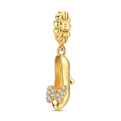 Original-Charm-Perlen aus 925er-Sterlingsilber, goldener Leopard, Glühwürmchen, Schmetterling, Heißluftballon-Perlen, passend für DIY-Armbänder, edler Schmuck