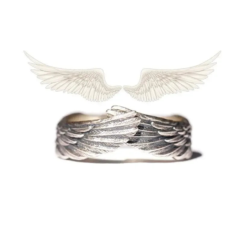 Retro Poseidon Kompass Ring versilbert Hexagramm Öffnung verstellbarer Ring Männer und Frauen Hip-Hop Trend Schmuck Geschenk