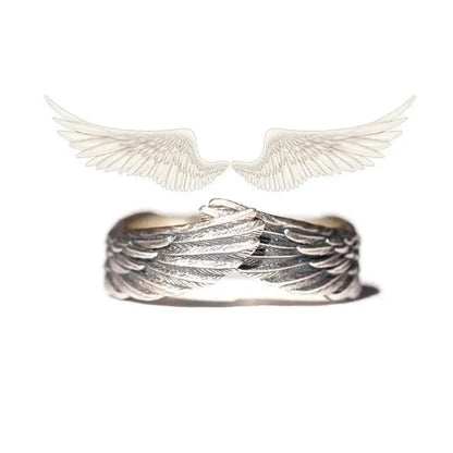 Retro Poseidon Kompass Ring versilbert Hexagramm Öffnung verstellbarer Ring Männer und Frauen Hip-Hop Trend Schmuck Geschenk