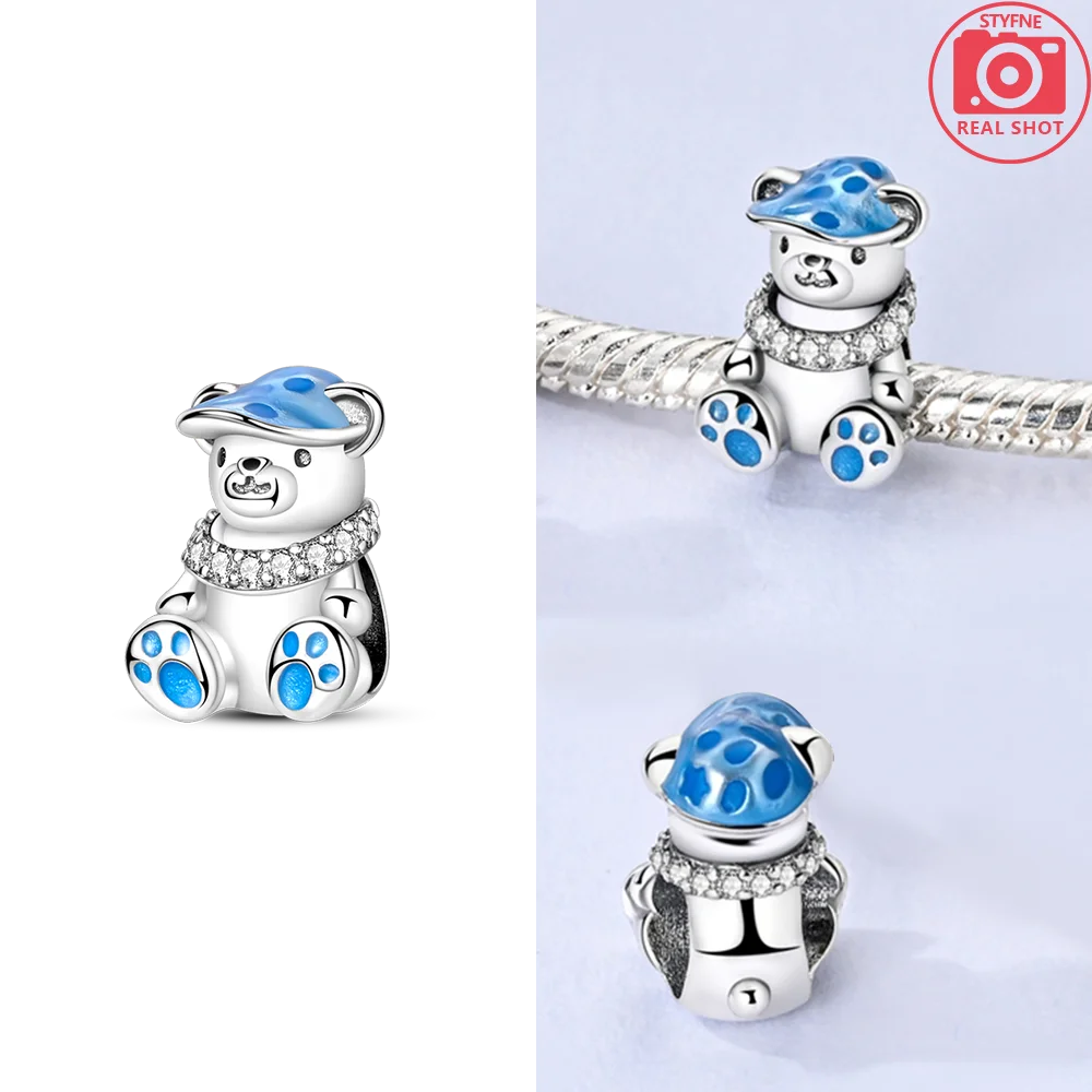 Neue Silber 925 Engel Skulptur Charms Herz Perlen Fit Original Armband für Frauen Schmuck Party Perlen DIY Edlen Schmuck Geschenke