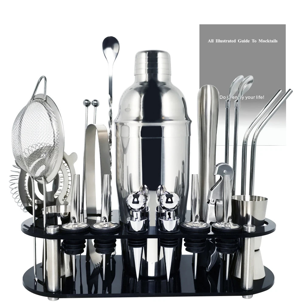 13-22 Stück 750ml 600ml Boston Cocktail Shaker Bar Werkzeuge Wein mixer Set Barkeeper Cocktail Shaker Werkzeugs atz mit Halter