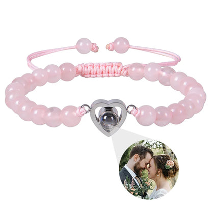 Custom bracelet with picture inside, personalized projection bracelets with photos, picture bracelet, personalized memorial gifts