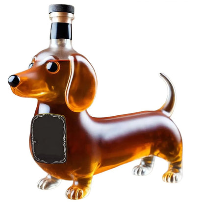 Simulation Dackel Hund Whisky Glas Flasche Dekanter Streich Dackel Dekanter Dekoration Statue Flasche Geeignet für Bars