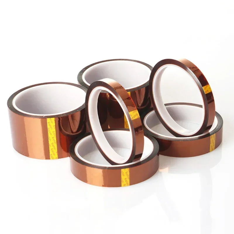 1 Stück selbstklebendes Klebeband, 30 m, hochtemperaturbeständiges Klebeband, Elektronikindustrie, Schweißen, Polyimid, Capton-Isolierband, Größe 12