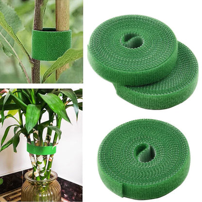 Verstellbare, selbstklebende Pflanzenbinder für den Garten, Nylon-Pflanzenverband, Gartenhakenschlaufe, Bambusrohrwickel, Unterstützung für Gartenzubehör
