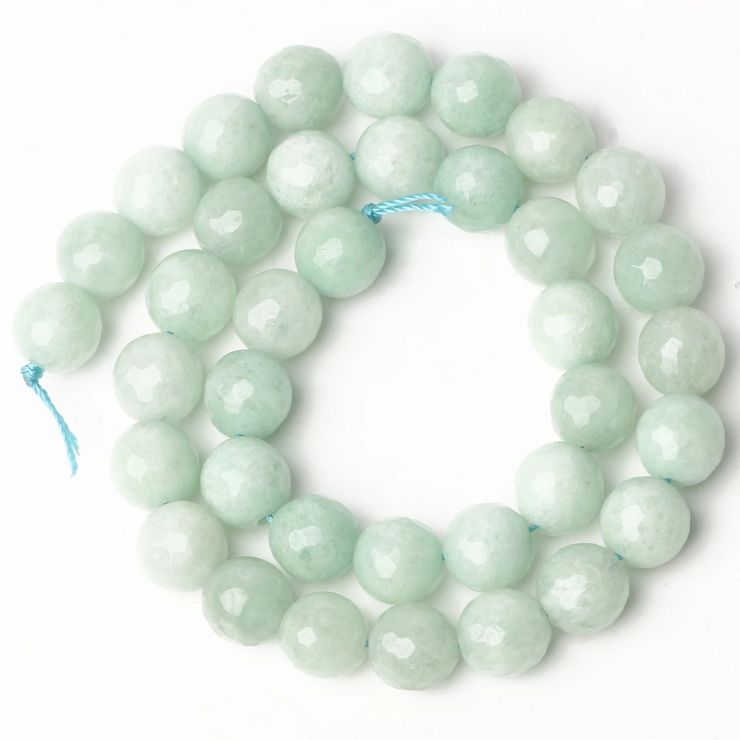 6/8/10mm Naturstein Saphir Farbe Jade Perlen blau runde lose Perlen für Schmuck herstellung liefert DIY Charms Armbänder 15''