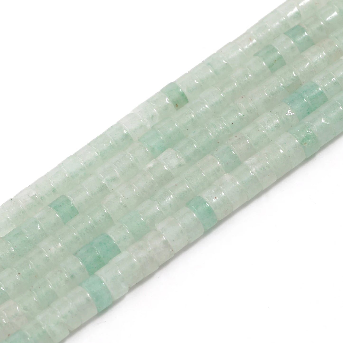 4 x 2 mm flache runde Rondelle-Abstandsperlen, natürlicher Jaspis, rosa Opal, Amethyst, Lapislazuli, Chrysopras-Perlen für die Schmuckherstellung
