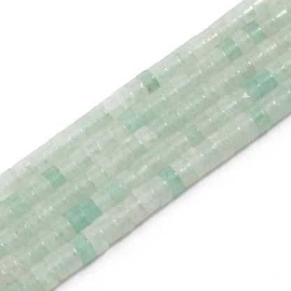 4 x 2 mm flache runde Rondelle-Abstandsperlen, natürlicher Jaspis, rosa Opal, Amethyst, Lapislazuli, Chrysopras-Perlen für die Schmuckherstellung