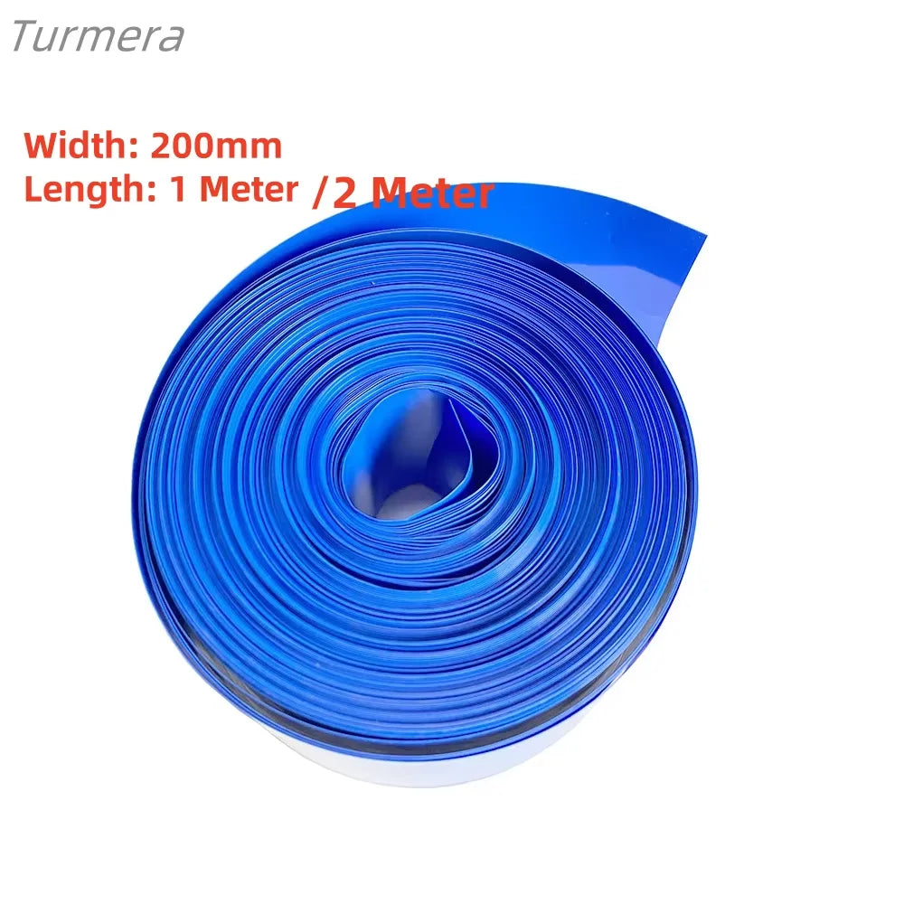 1 Meter PVC von 18650 Akkus, Kabelhülse, Schrumpfschlauch in mehreren Größen, blauer Schrumpfschlauch, isolierter Schrumpfschlauch für die Produktion