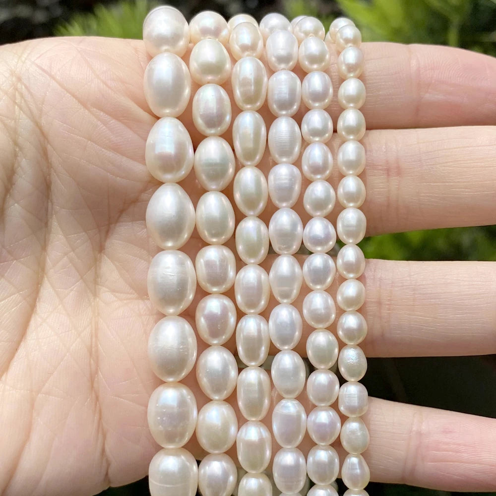 Natürliche Süßwasser perlen Perlen hochwertige unregelmäßige Form Punsch lose Perlen für Schmuck machen DIY Halskette Armband