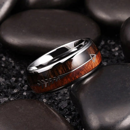 Mode Wikinger Baum des Lebens Edelstahl Abalone Muschel ringe für Männer Odin Norse Wikinger Runen ringe Retro Amulett Schmuck Geschenk