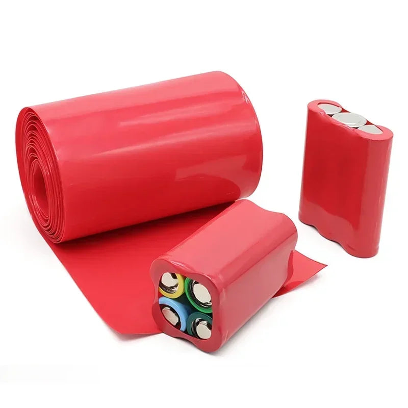 1M PVC Bunter Schrumpfschlauch, Breite 7~103mm, für 18650 Lipo-Akkupacks, Isolierfolie, Lithium-Gehäuseschutz, Kabelummantelung