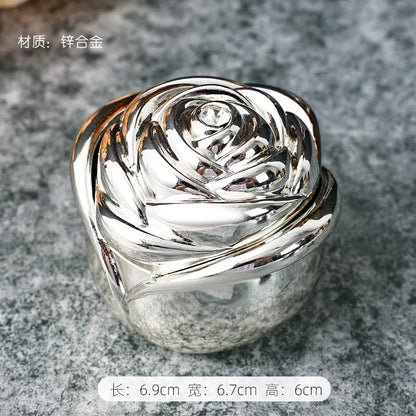 Metall Rose Urne für Haustier Memorial, Zink legierung Einäscherung Penable Asche Halter, kleine Tiere, Maus, Kaninchen, Fisch, Bestattungs schatulle