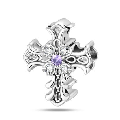 Lila Serie 925 Sterling Silber Maiglöckchen Rose Meerjungfrau Hexenhut Charm Passend für DIY Armband Halskette Charmante Geschenke