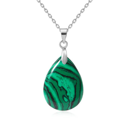 Naturstein Kristall Anhänger Teardrop Mode Halskette für DIY Halskette Ohrringe machen Schmuck Weihnachten Freundschaft Geschenk