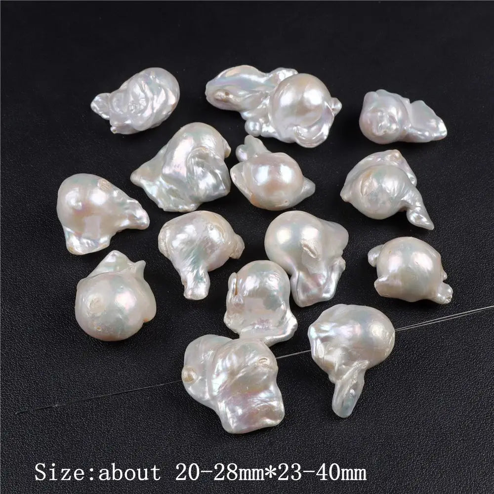 Unregelmäßige Natürliche Perle Perlen Charms Kreuz Runde Barocke Perle Lose Perlen Für Schmuck Machen DIY Anhänger Armband Ohrringe