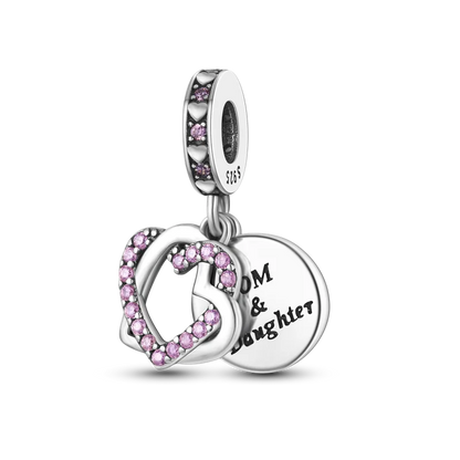 Charm-Perle aus 925er-Sterlingsilber, Mutter-Geschenk, Mutter, Liebe, glückliche Familie, baumelnd, passend für Original-Armreif, Halskette, DIY-Schmuck