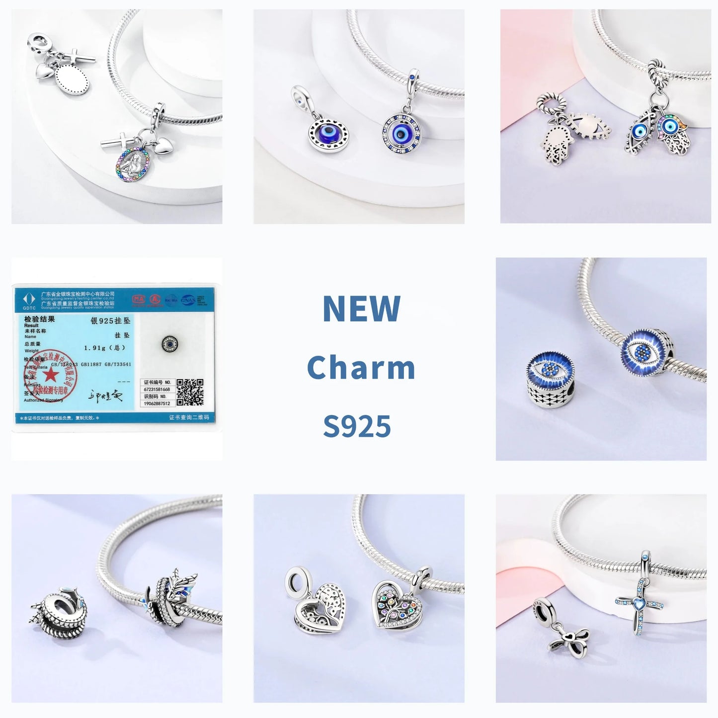 925 Silber Charms Original Design Blaue Augen Zirkon Katze Hund Perle Herz Charme DIY Fit Armband Für Frauen Hochzeit Schmuck Geschenk