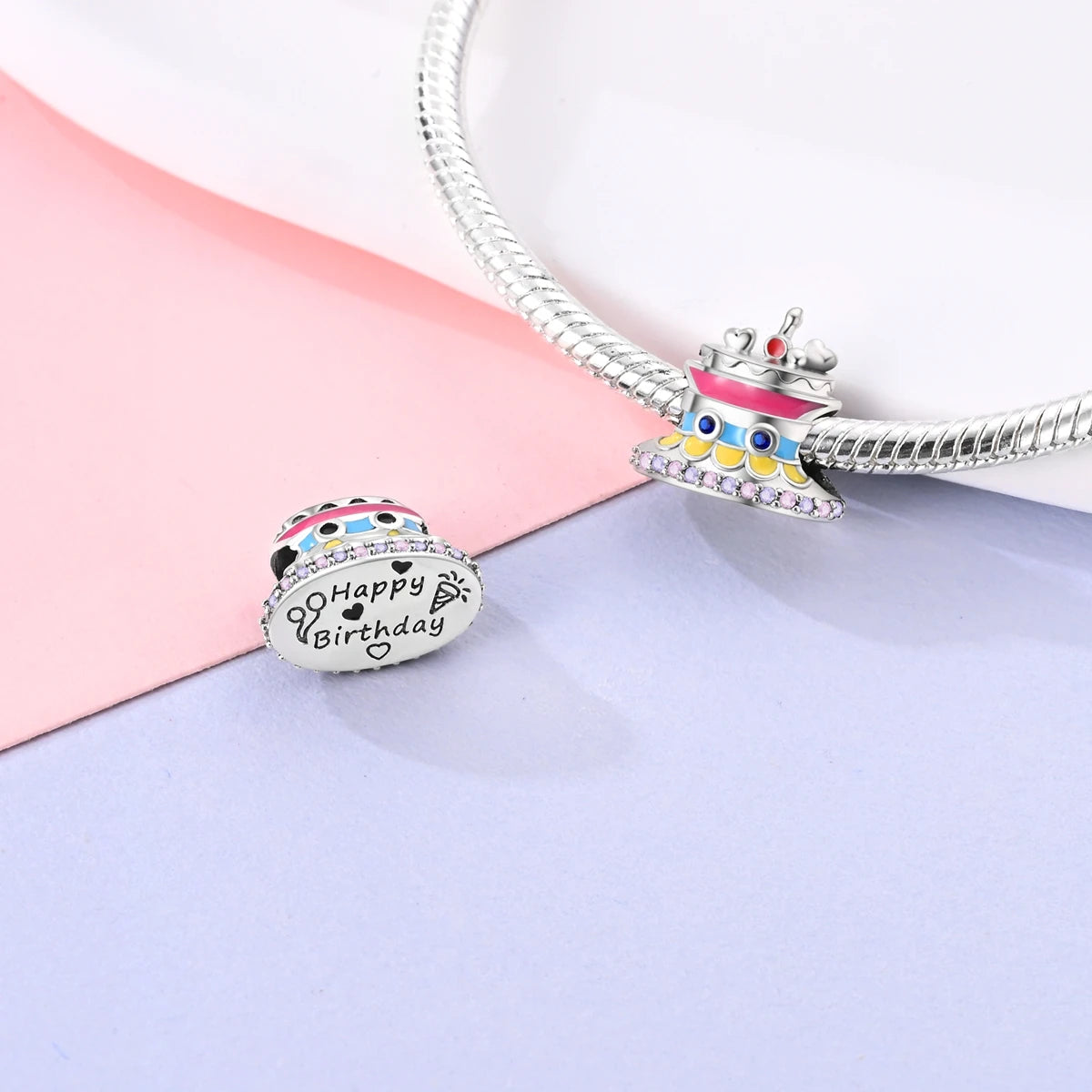 925er Silber vergoldete baumelnde Charms-Perlen für Original-Armbänder, DIY-Modeschmuckherstellung
