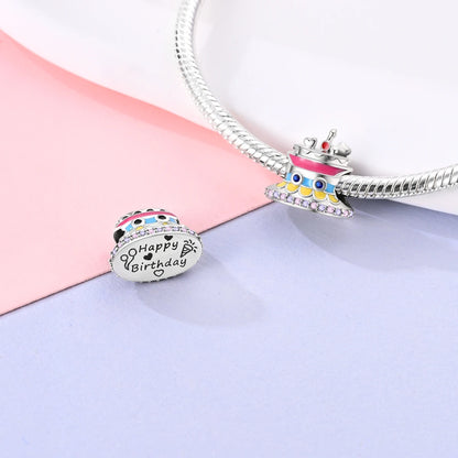 925er Silber vergoldete baumelnde Charms-Perlen für Original-Armbänder, DIY-Modeschmuckherstellung