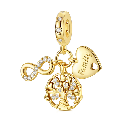 Gold-Serie, DIY-Charms, Original-Charms aus 925er-Sterlingsilber mit eingelegtem Zirkonium, Sonnen- und Leoparden-Anhänger, passend für Armbänder, Schmuck, Geschenkmarkierung