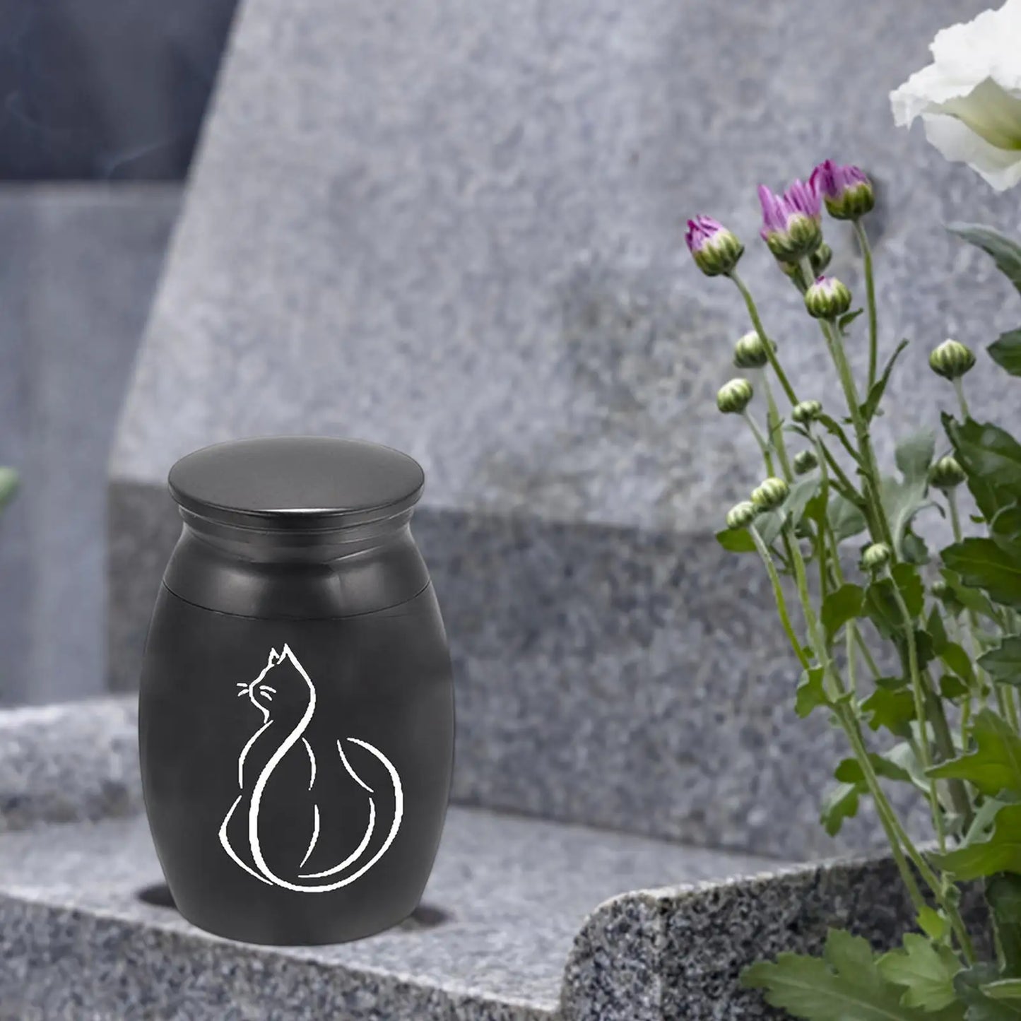 Haustier Asche Urne Haustier liefert Beerdigung Einäscherung Denkmal Urnen Edelstahl Urne für Grabs cha tullen liefert Hund Erinnerung