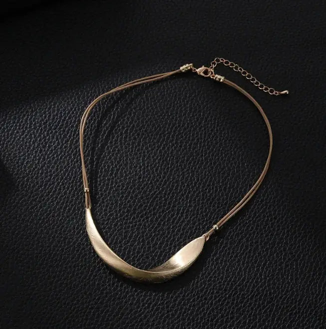 Fingerabdruck Rund Pullover Kette Legierung Böhmischen Männer Frauen Persönlichkeit Anhänger Lange Halsketten Handgemachten Schmuck