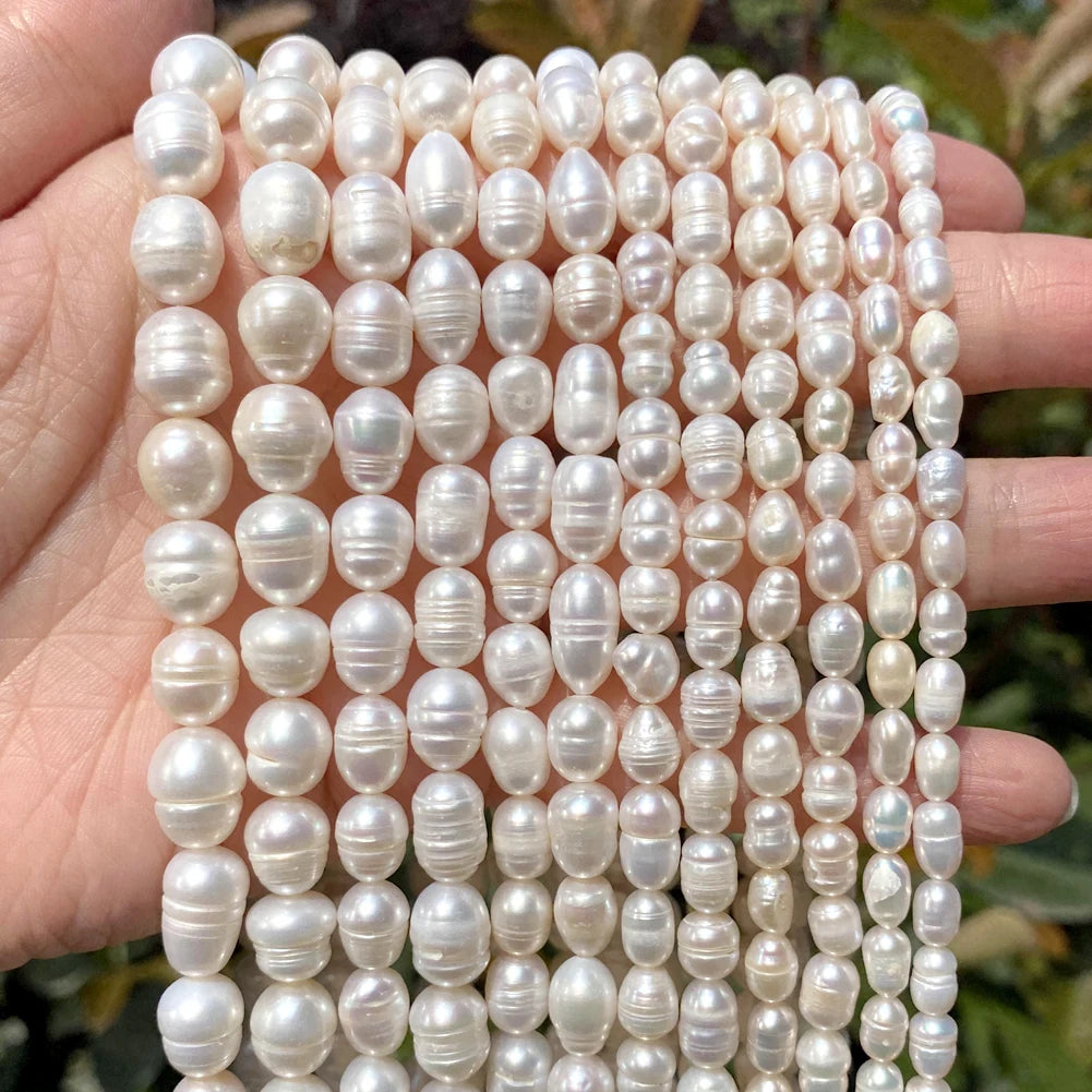 100% natürliche Süßwasserperle Großhandel A/AA/AAA Hochwertige Reisform Perlen für Schmuckherstellung DIY Armbänder Halskette