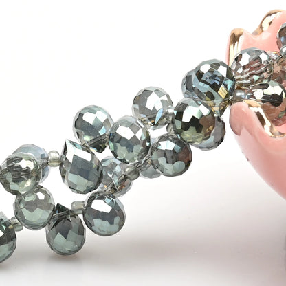 Österreich AB Farbe Kristall Erdbeere Perlen 10*8mm Glänzende Facettierte Glas Perlen für Schmuck Machen DIY Hochzeit Kleid zubehör