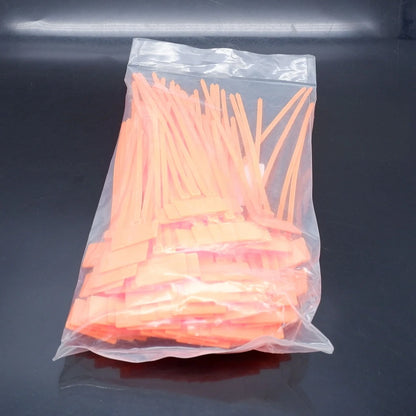 100 Stück Nylon-Kunststoff-Kabelbinder, Etiketten, Schlaufe, selbstsichernde Kabelbinder, Netzwerk-Befestigungsgurte, Marker, Blau, Rot, Grün, Gelb