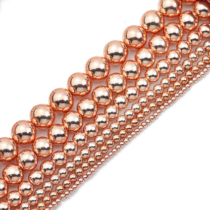 A+ Naturstein, nicht magnetisch, Hämatit, rund, lose Distanzperlen für Schmuckherstellung, DIY-Perlen, Armband, Halskette 2, 3, 4, 6, 8, 10 mm