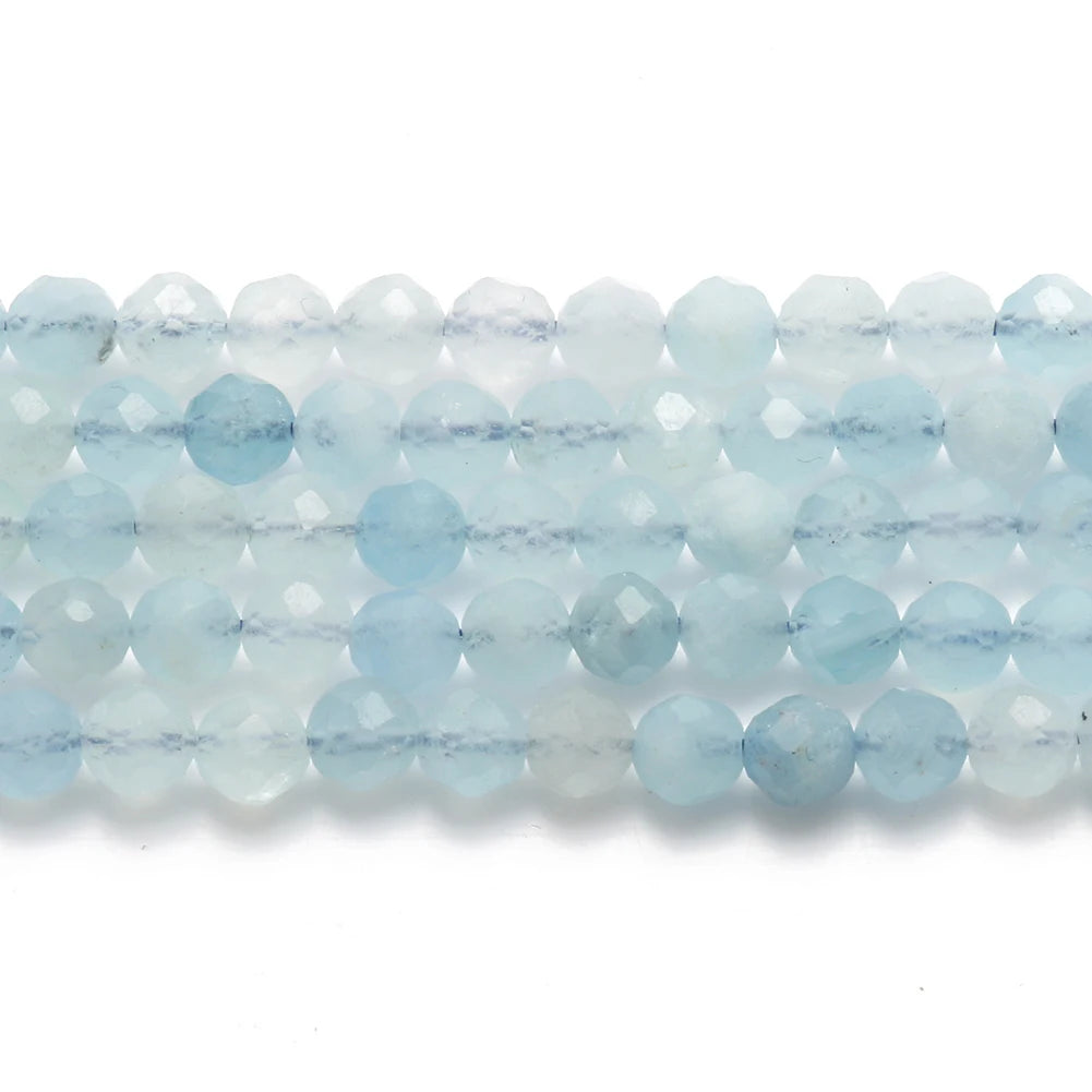 2 3 4mm natürliche facettierte Citrin Opal Jade Onyx Edelstein Perlen runde Mineral perlen für Schmuck herstellung DIY Armband Zubehör
