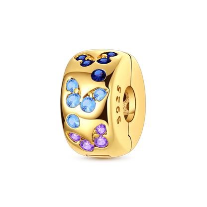 925er Sterlingsilber, Gold, Blume, Schmetterling, Leopard, Pfotenklee, Perlen, Zirkon, Schmuck für Halskette, Armband, Geschenk für Frauen und Mädchen