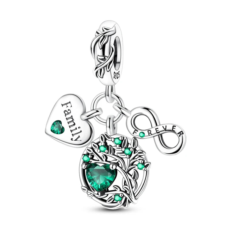 Flugzeug-Charm, 925er Silber, Original-Zirkon, Kleeblatt, Avocado, Charms, Perle, passend für Armbänder, DIY-Schmuck für Frauen, Hochzeitstag, Geschenk