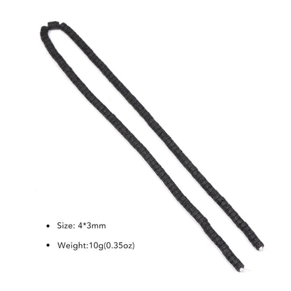 Piedras volcánicas natürliche schwarze Lava zylindrische quadratische Abacus-Steinperlen für Schmuckherstellung, DIY-Schmuck, Armbänder, handgefertigt
