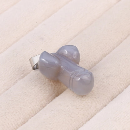 23x16mm Cartoon Schlüssel Opal Rose Quarz Naturstein Anhänger machen DIY Halskette Ohrringe Schmuck Zubehör Geschenk