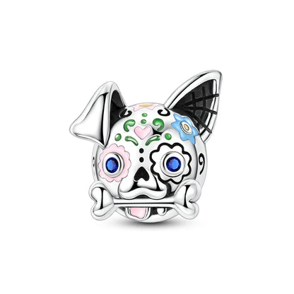 Heißer Verkauf 925er Sterlingsilber Kürbiskopfperlen & fliegende Hexe baumelnder Charm passend für Armband Halloween Anhänger Zubehör Geschenke